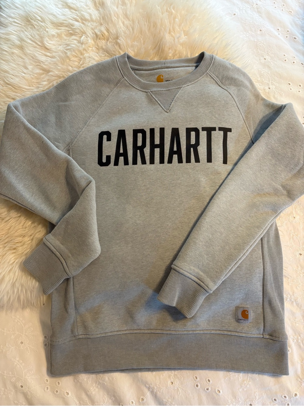 Carhartt women’s  Gray Logo Crewneck Sweatshirt